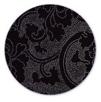 Tattoo round rug by Deanna Comellini
