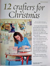 Worcester Living title page with Kristen Kieffer