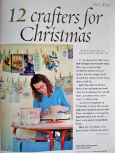 Worcester Living title page with Kristen Kieffer