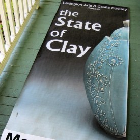 Poster girl, The State of Clay exhibition, MA, Kristen Kieffer Grande jar