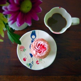 Kristen Kieffer dessert plate and cup in action