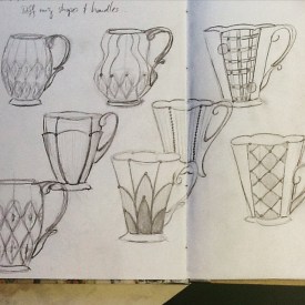 Kristen Kieffer sketch book of cups