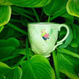 Kristen Kieffer stamped Rooster mug