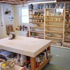 Kristen Kieffer Ceramics studio